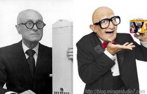 Philips Johnson Mr.Six Famous Architects Separated at Birth