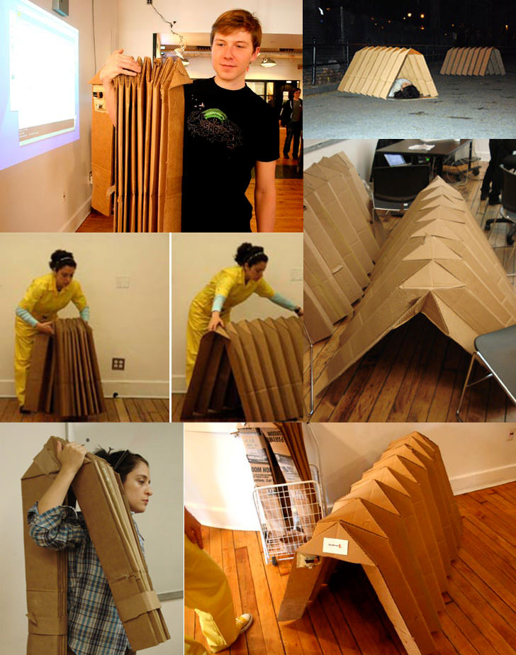 Shell House - Portable Cardboard Shelter