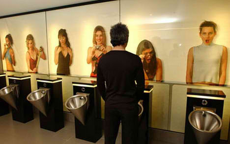 Interesting Gureilla Marketing In Public Toilets