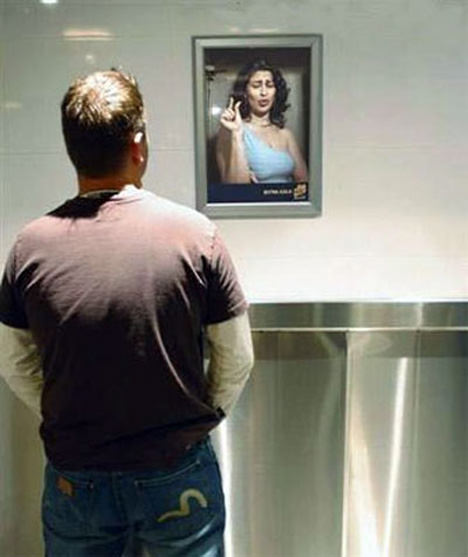 Interesting Gureilla Marketing In Public Toilets