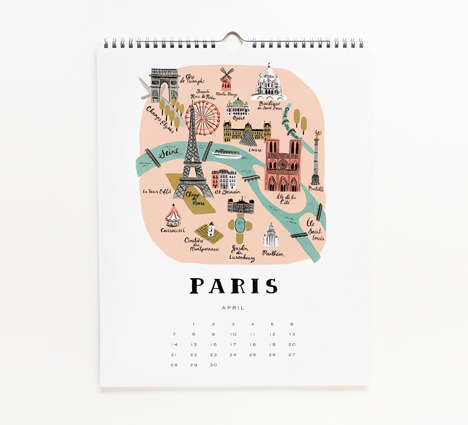 2013 Architecture and Cities Calendar by Rifle Paper Co.