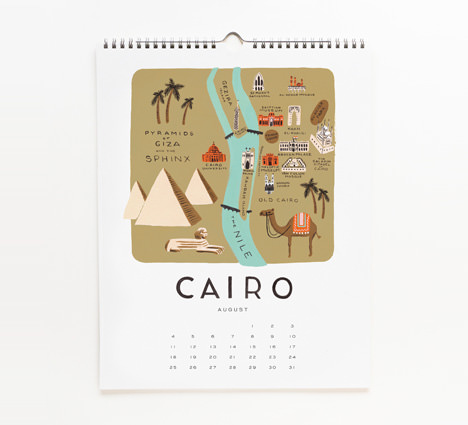 2013 Architecture and Cities Calendar by Rifle Paper Co.