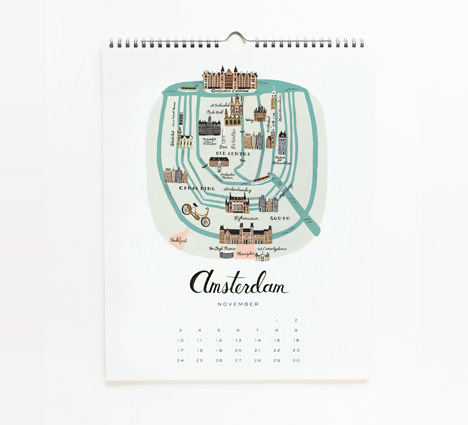 2013 Architecture and Cities Calendar by Rifle Paper Co.