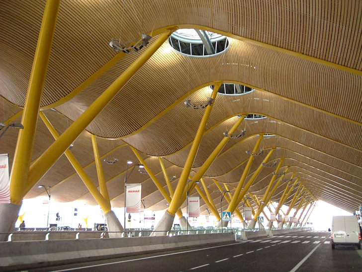 Terminal T4 of the Madrid Barajas Airport in Madrid