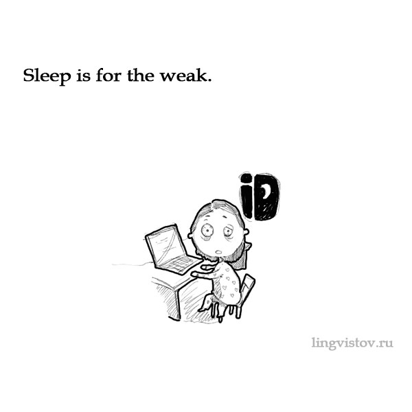 Sleep is for the weak. Funny Doodles on Coffee Sleeping Working Life instagram pinterest twitter facebook architecture architect